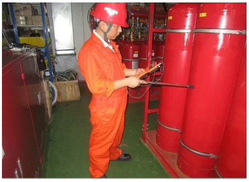 西寧氣體滅火系統液面檢測——便攜式超聲波鋼瓶液位計(液位指示器)